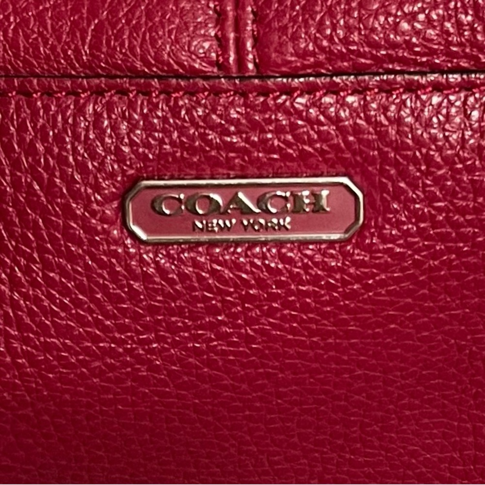 Coach Vibrant Red Leather Bag